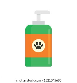 Pet wash soap icon. Flat illustration of pet wash soap vector icon for web design