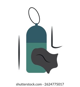Pet waste bag icon. Vector illustration