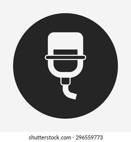 Pet water drinking icon