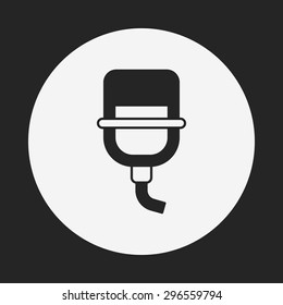 Pet water drinking icon