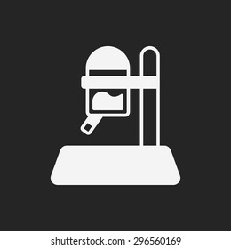 Pet water drinking icon
