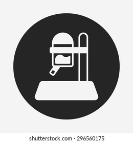 Pet water drinking icon