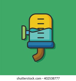 Pet water drinking icon
