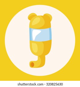Pet water drinking theme elements