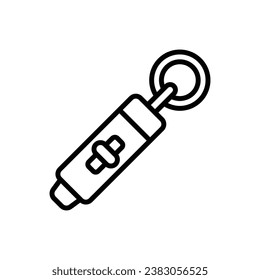 Pet Whistle Rahmensymbol Vektorgrafik