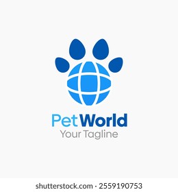 Pet World Logo Design Template. Good for Business, Agency, Community and Organization.