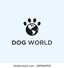 pet world logo design vector illustration