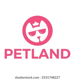 pet zone flat minimalist logo design