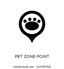 Pet Zone Point icon. Pet Zone Point symbol design from Maps and locations collection. Simple element vector illustration on white background.