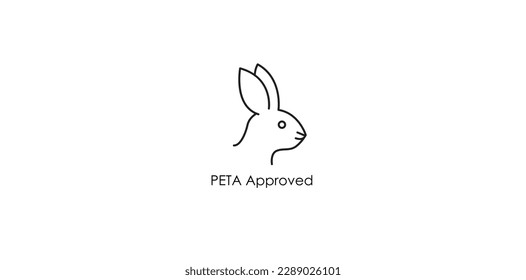 PETA Approved Icon - A Compassionate and Modern Vector Illustration for Animal-Friendly Designs