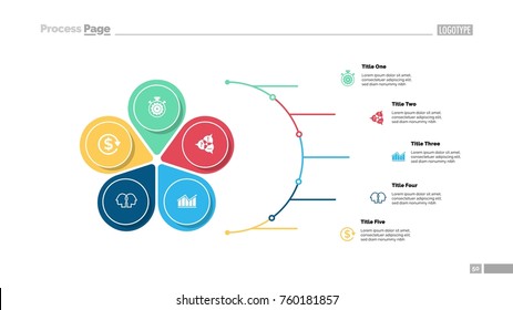 Petal Diagram with Five Elements 