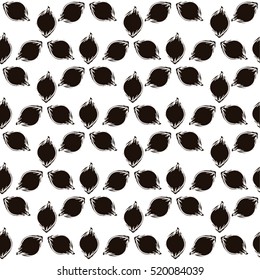 Petal in a flower pattern, seamless vector background.