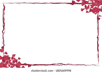 Petal frame vector illustration suit to be certification photo frame and blessing card EPS 10