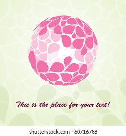 Petal Globe Design Vector