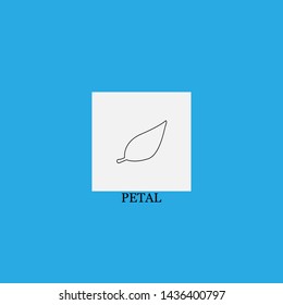 petal icon sign signifier vector