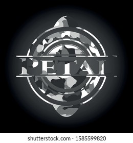 Petal on grey camo pattern