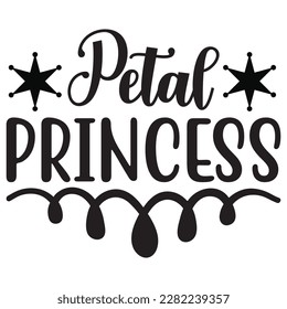 petal princess t-shirt design vector file