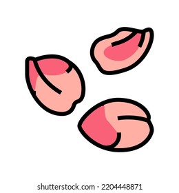 petal spring color icon vector. petal spring sign. isolated symbol illustration