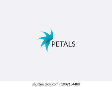 Petals Abstract vector icon logo design