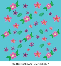 Petals, blossom, branches, leaves vector set. Design spring tree illustration.