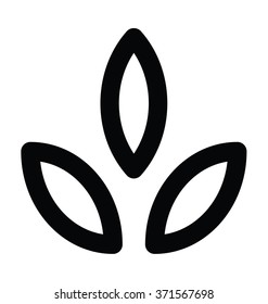 Petals Bold Line Vector Icon