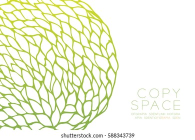 Petals flower pattern design green yellow gradients color illustration isolated on white background with copy space, vector eps10