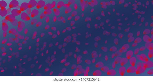 Petals. Flying petals. Bright spring background with colored petals. Simple gentle template for the card, invitation, printing. Fashionable decoration with beautiful petals. Abstract background