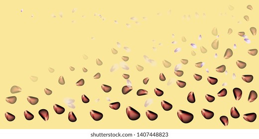 Petals. Flying petals. Bright spring background with colored petals. Simple gentle template for the card, invitation, printing. Fashionable decoration with beautiful petals. Abstract background
