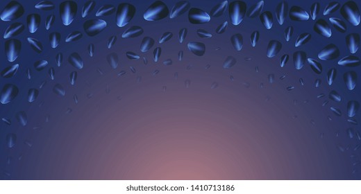 Petals. Flying petals. Bright spring background with colored petals. Simple gentle template for the card, invitation, printing. Fashionable decoration with beautiful petals. Abstract background