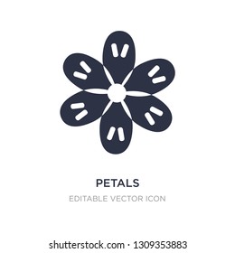 petals icon on white background. Simple element illustration from Nature concept. petals icon symbol design.