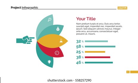 Petals Percentage Chart Slide Template