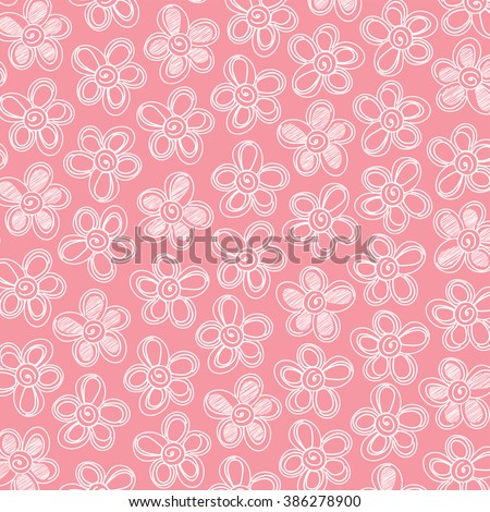 Petals white on pink background