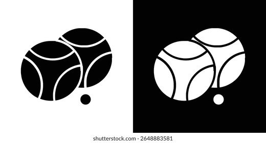Petanque icon of a flat style vector