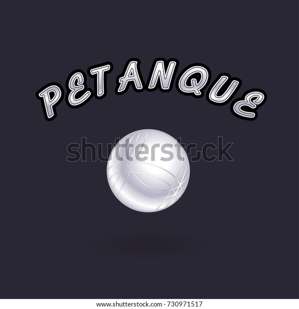 Petanque Logo Poster Designs Vector Illustration Stock Vector (Royalty ...