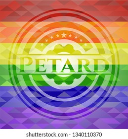 Petard lgbt colors emblem 