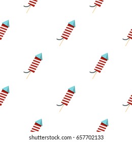 Petard pattern seamless background in flat style repeat vector illustration