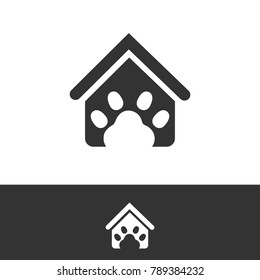 pet/dog kennel illustration.