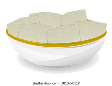 Petha Indian Sweets or Mithai Food Vector