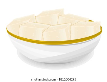 Petha Indian Sweets or Mithai Food Vector