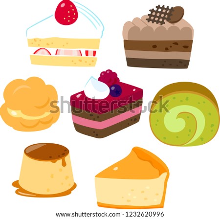 Petit Gateau illustration set