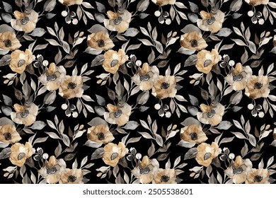 petite, charming flowers with a smooth design. Beautiful bouquets. Millefleurs à la liberty. Backgrounds with flowers for use in textiles, decoupage, scrapbooking, pattern fills, covers, and surfaces