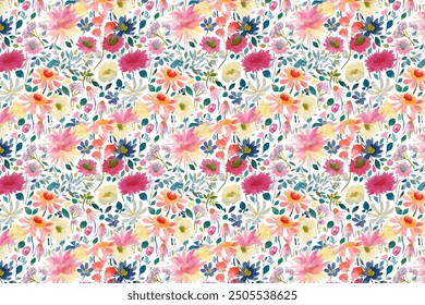 petite, charming flowers with a smooth design. Beautiful bouquets. Millefleurs à la liberty. Backgrounds with flowers for use in textiles, decoupage, scrapbooking, pattern fills, covers, and surfaces