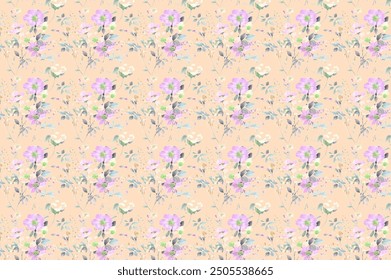 petite, charming flowers with a smooth design. Beautiful bouquets. Millefleurs à la liberty. Backgrounds with flowers for use in textiles, decoupage, scrapbooking, pattern fills, covers, and surfaces