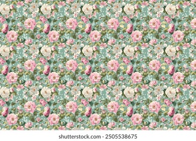 petite, charming flowers with a smooth design. Beautiful bouquets. Millefleurs à la liberty. Backgrounds with flowers for use in textiles, decoupage, scrapbooking, pattern fills, covers, and surfaces