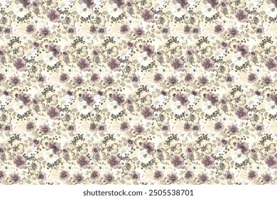 petite, charming flowers with a smooth design. Beautiful bouquets. Millefleurs à la liberty. Backgrounds with flowers for use in textiles, decoupage, scrapbooking, pattern fills, covers, and surfaces
