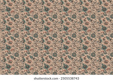 petite, charming flowers with a smooth design. Beautiful bouquets. Millefleurs à la liberty. Backgrounds with flowers for use in textiles, decoupage, scrapbooking, pattern fills, covers, and surfaces