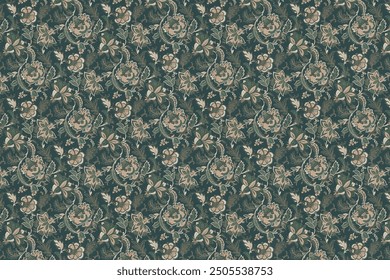 petite, charming flowers with a smooth design. Beautiful bouquets. Millefleurs à la liberty. Backgrounds with flowers for use in textiles, decoupage, scrapbooking, pattern fills, covers, and surfaces