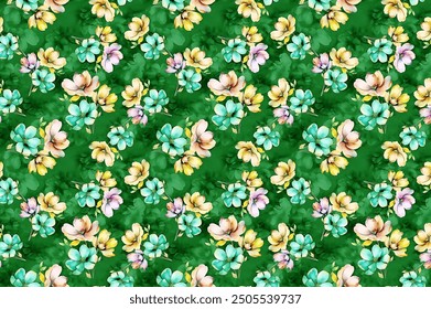 petite, charming flowers with a smooth design. Beautiful bouquets. Millefleurs à la liberty. Backgrounds with flowers for use in textiles, decoupage, scrapbooking, pattern fills, covers, and surfaces