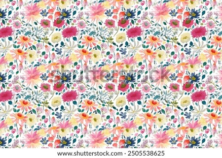 petite, charming flowers with a smooth design. Beautiful bouquets. Millefleurs à la liberty. Backgrounds with flowers for use in textiles, decoupage, scrapbooking, pattern fills, covers, and surfaces
