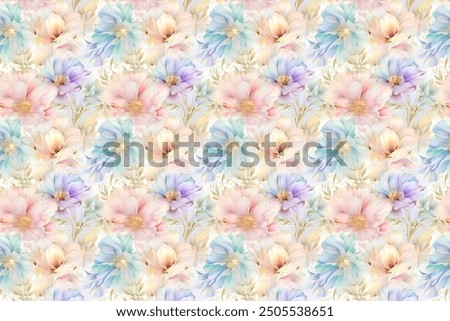 petite, charming flowers with a smooth design. Beautiful bouquets. Millefleurs à la liberty. Backgrounds with flowers for use in textiles, decoupage, scrapbooking, pattern fills, covers, and surfaces